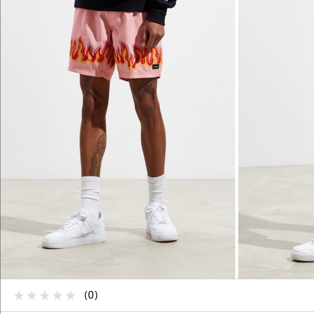 unisex flame shorts